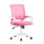 NAPOLI Office & Home Mesh Chair White Pink Modern Ergonomic